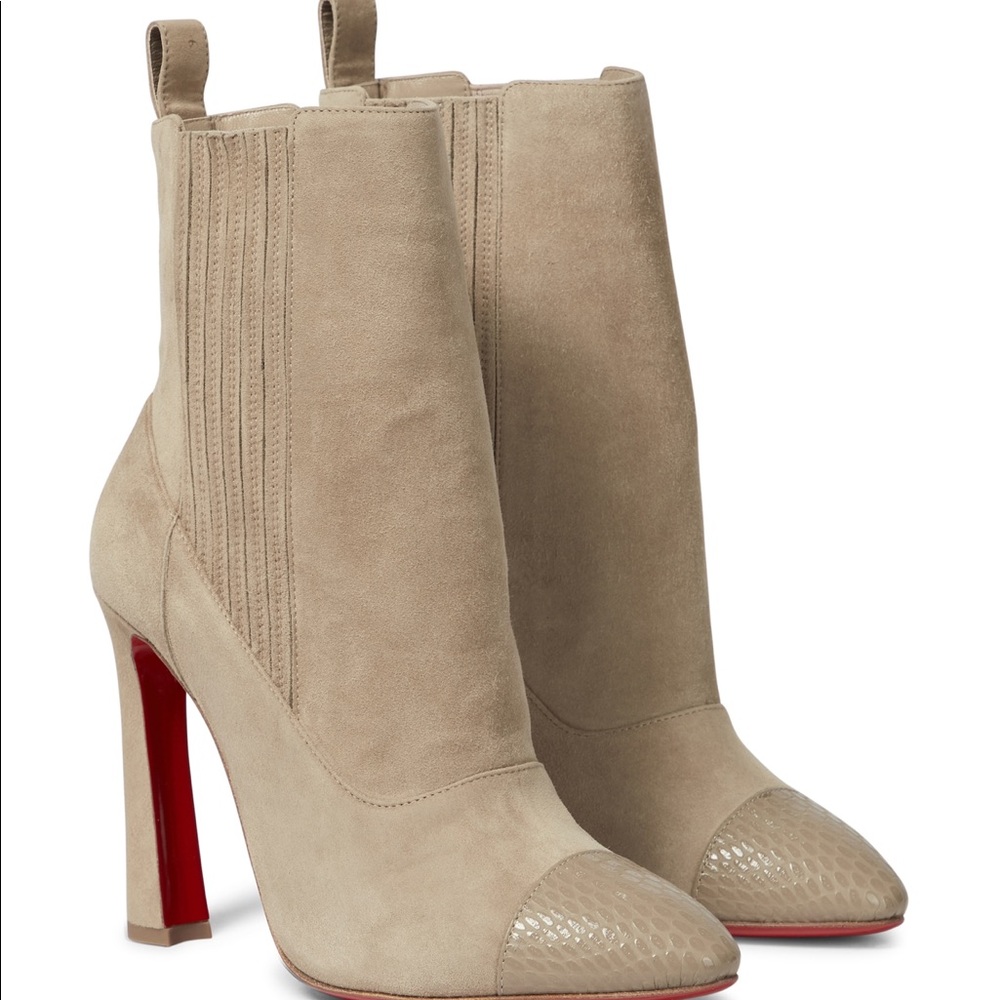 CHRISTIAN LOUBOUTIN
Me In The 90s 100 suede and leather boots